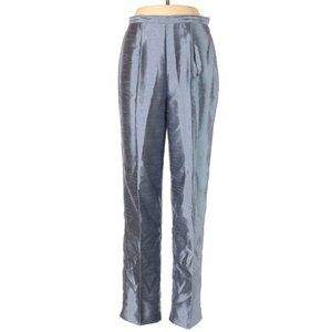 Satin Grey Blue Trousers